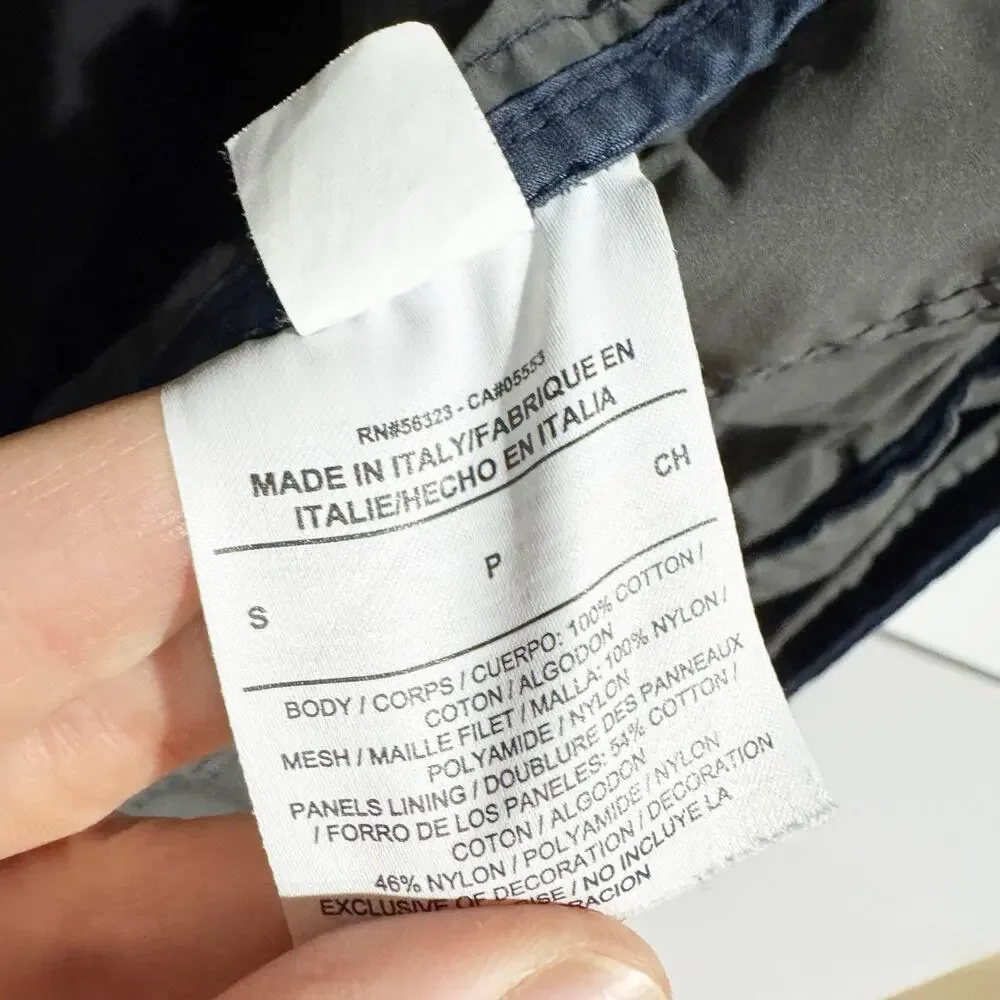 Nike Nikelab X Made In Italy Thunder Blue Long Jacket Coat AO0854-471 Men‎ Small